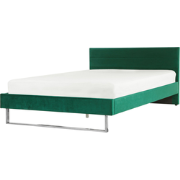 BELLOU  - Tweepersoonsbed - Groen - 180 x 200 cm - Fluweel