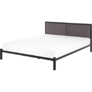 CLAMART  - Tweepersoonsbed - Zwart - 160 x 200 cm - Metaal