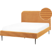 FLAYAT  - Tweepersoonsbed - Oranje - 140 x 200 cm - Corduroy