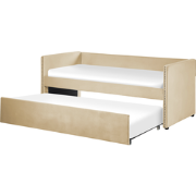 TROYES  - Slaapbank - Beige - Fluweel