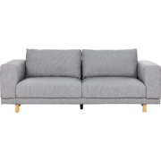 NIVALA - Driezitsbank - Lichtgrijs - Polyester