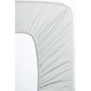 Hoeslaken - 140x200cm - Jersey - Zilver grijs