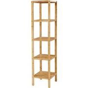 Badkamerrek met 5 planken - H146 cm