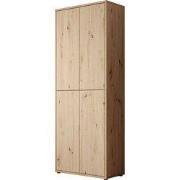 Meubella - Schoenenkast Amber - Eiken - 75 cm