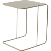 Bijzettafel met metalen blad H46 cm - OWEN