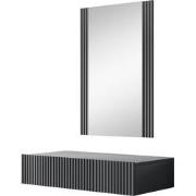 Meubella - Kaptafel Vintar - Antraciet - 80 cm