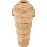 ELATIA - Decoratieve vaas - Natuurlijk - 70 cm - Rotan