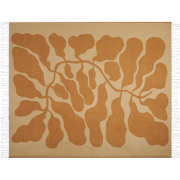 BANGRE - Plaid - Oranje - 130 x 170 cm - Polyester