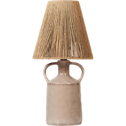 LARISSOS - Tafellamp - Taupe - Keramiek