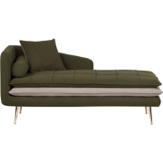 GONESSE - Chaise longue - Groen - Polyester