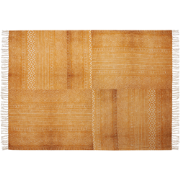 FIROZABAD - Plaid - Mosterdgeel - 130 x 180 cm - Katoen