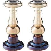 IMARTI - Kandelaar set van 2 - Goud - 30 cm - Glas