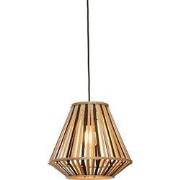 Hanglamp Merapi - Bamboe/Zwart - 30x30x30cm