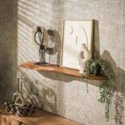 Hoyz Collection - Wandplank 120cm Organic - Massief Acacia Naturel