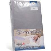 H&D Dubbel Jersey Hoeslaken - Grijs Extra breed 200x200cm - 100% Katoe...