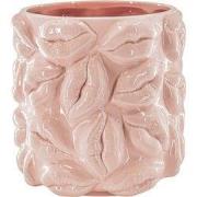 Pot - Kisses - Ceramics - Light Pink - 17,5x17,5x17,5cm