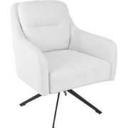 Fauteuil Draaibaar - Stof Beige - 75x70x85cm - Matthias