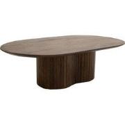 Salontafel Donkerbruin Mangohout - Ovaal - 120x70x35cm - Ava