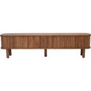 Tv-Meubel Naturel Mangohout - Schuifdeuren - 200x40x50cm - Maria