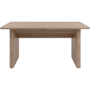 Uitschuifbare eettafel van 160 tot 200 cm, decor eik en travertin  SAI