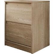 Meubella - Nachtkastje Cuarto - Eiken - 47 cm