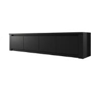 Meubella - TV-Meubel Monaco - Mat Zwart - 4 deuren - 170 cm