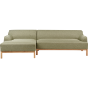 SOSJO - Hoekbank - Olijfgroen - Rechtszijdig - Polyester