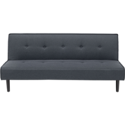 VISBY  - Slaapbank 3-zits - Donkergrijs - Polyester