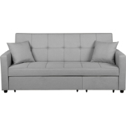 GLOMMA  - Slaapbank 3-zits - Lichtgrijs - Polyester