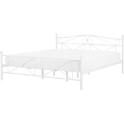 RODEZ  - Tweepersoonsbed - Wit - 180 x 200 cm - Metaal