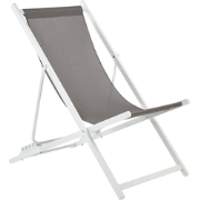LOCRI  II - Strandstoel - Grijs/Wit - Polyester