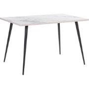 SANTIAGO - Eettafel - Wit - 80 x 120 cm - Vezelplaat