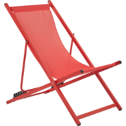 LOCRI  II - Strandstoel - Rood/Rood - Polyester
