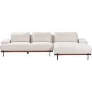 MARIFERD - Hoekbank - Lichtbeige - Linkszijdig - Polyester