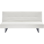 DERBY  - Slaapbank 3-zits - Wit - Kunstleer