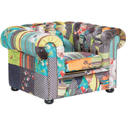 CHESTERFIELD - Chesterfield fauteuil - Turquoise - Polyester