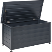 CAMPALTO - Kussenbox - Donkergrijs - 123 x 60 cm - Aluminium