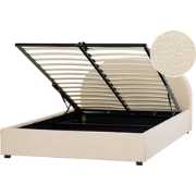 VAUCLUSE - Bed met opbergruimte - Beige - 140 x 200 cm - Polyester