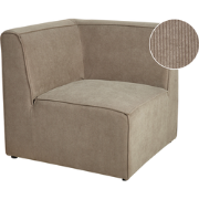 LEMVIG - Bankmodule - Taupe - Corduroy