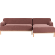 SOSJO - Hoekbank - Bordeaux - Linkszijdig - Polyester