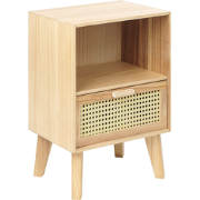 SENEY - Nachtkastje - Lichtbruin  - Paulowniahout