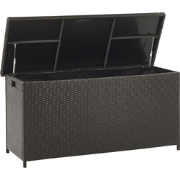 MODENA - Kussenbox - Donkerbruin - 126 cm - PE rotan