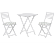 FIJI - Bistroset voor 2 - Wit /Mintgroen - Acaciahout