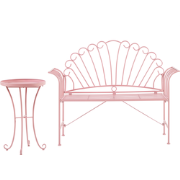 CAVINIA - Bistroset voor 2 - Roze - Metaal