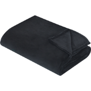 BAYBURT - Deken - Zwart - 200 x 220 cm - Polyester