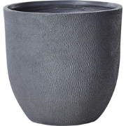 KANNIA - Bloempot - Lichtgrijs - 55 cm - Klei-vezelmengsel