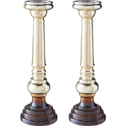 IMARTI - Kandelaar set van 2 - Goud - 40 cm - Glas