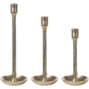 LIWUNG - Kandelaar set van 3 - Goud - Aluminium