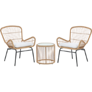 LABICO - Bistroset voor 2 - Natuurlijk - PE rotan