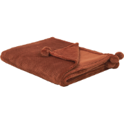 SAITLER - Plaid - Goudbruin - 200 x 220 cm - Polyester